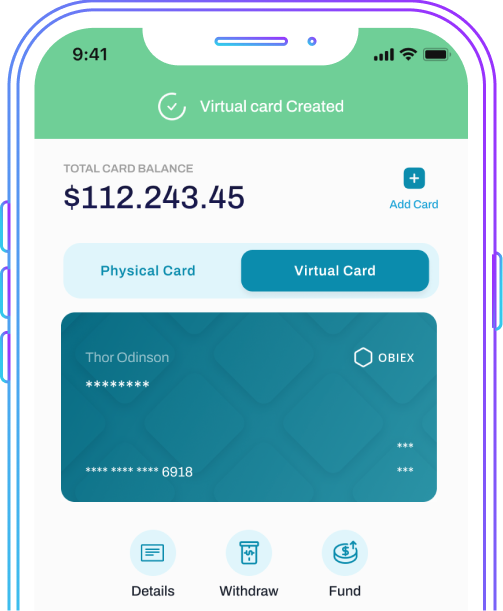 app virtual card screenshot